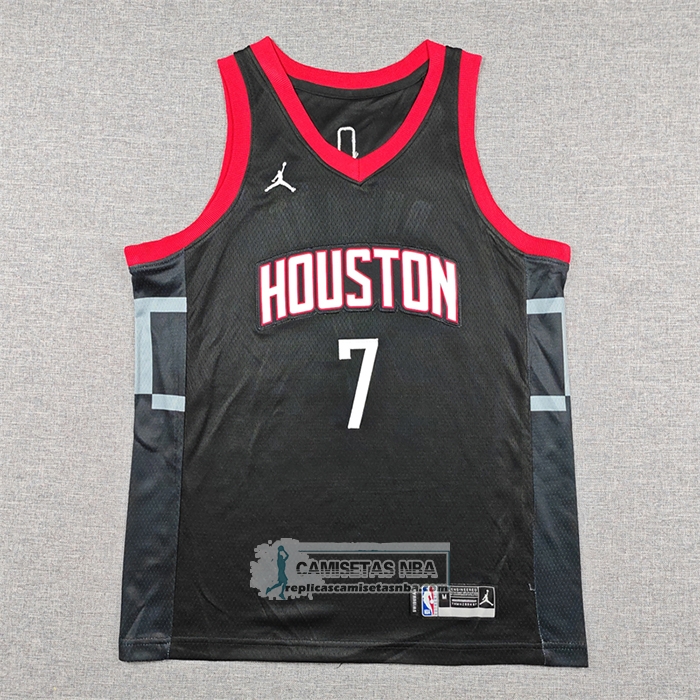 Camiseta Nino Houston Rockets Kevin Durant NO 7 Statement 2025-26 Negro